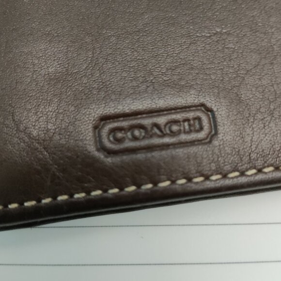 Vintage Coach Brown Leather Card Wallet - Picture 2 of 11